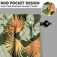 thumbnail image 5 of Island Style Kitchen Curtains 3 Piece Set, 27.5x24 Inch Polyester Drapes with Tropical Palm Tree and Colorful Flowers, 5 of 6