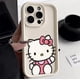 thumbnail image 3 of Original Sanrio Hello Kitty Phone Case For iPhone 14 13 11 12 15 Pro Max X XS XR 8 7 Plus Cartoon Cute Soft Shockproof Cover Y2K, 3 of 5