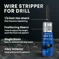 thumbnail image 3 of Qcwqmyl Wire Stripper and Twister Tool for Drill Multi-Gauge AWG 6-14 Wire Stripping and Twisting Kit 33-Piece Set, 3 of 12