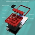 thumbnail image 6 of ELEHOLD Case for Samsung Galaxy Z Flip 7, Shockproof Hinge Phone Case with Slide Camera Cover & Kickstand,Red, 6 of 6
