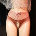 thumbnail image 1 of Puntoco Ropa interior para mujer, bragas transparentes abiertas de encaje sexy de cintura media para mujer, 1 of 5