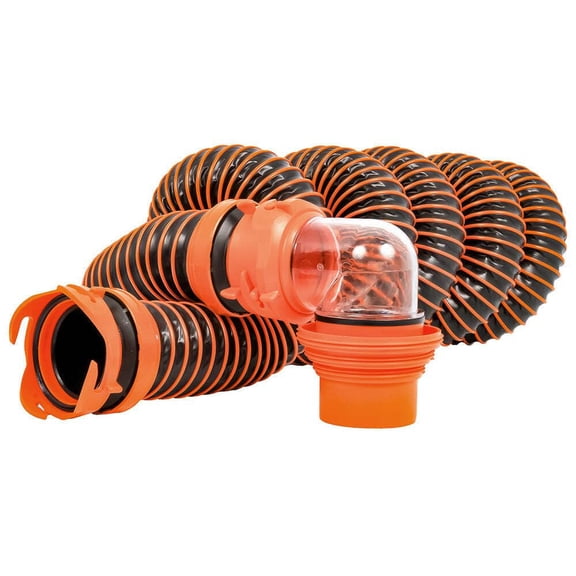RHINOEXTREME 15FT SEWERHOSEKITW/SWIVELFIT4N1ELBOWCAPS(ENG/FR)