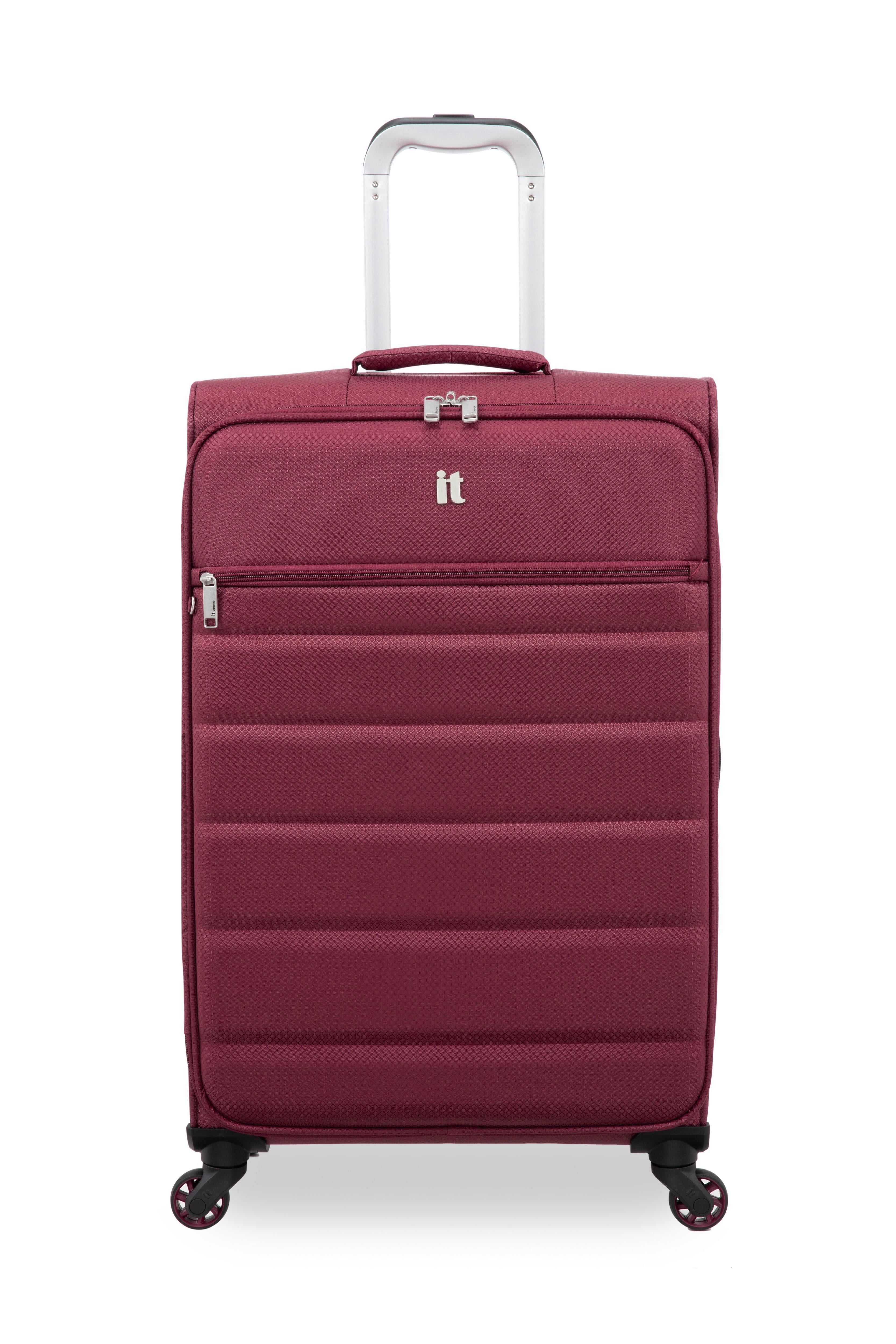 it luggage Striving 27" Softside Checked 8 Wheel Spinner, Tibetan Red
