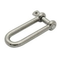 thumbnail image 3 of Extreme Max 3006.8201.4 BoatTector Stainless Steel Long D Shackle - 1/4", 4-Pack, 3 of 5