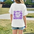 thumbnail image 5 of Toddler Girls Short Sleeve T-Shirts Crewneck Kids Tee Tops Pull-On Cute Back To School Shirts Kids Vacation Casual Summer Tops, 5 of 5