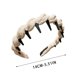 thumbnail image 3 of Pisexur Belleza Maquillaje Diadema dentada para uso diario con cabeza externa para mujer, con calavera alta y presión superior, con masa para el cabello retorcidapara mujeres y hombres, 3 of 5