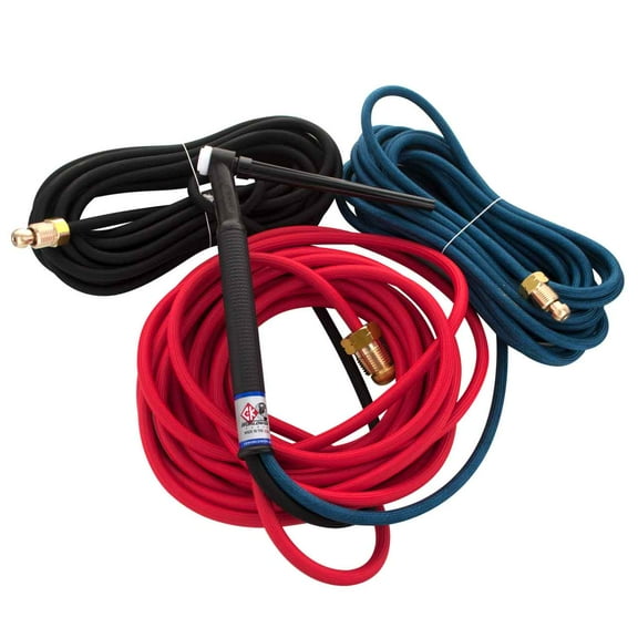 CK20 Water Cooled TIG Torch Kit, Flex, 250A, 25', 3-Pc, Super-Flex, CK20-25SF FX
