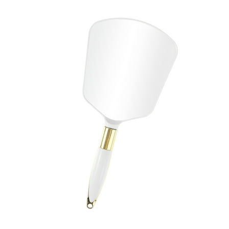 Vocoste Square Handheld Mirror Hand Held Mirror Travel Portable Mirror for Women 4.3" W x 9.5" L White