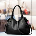 thumbnail image 3 of Bolso de mano para mujer, bandolera, bolsos Hobo a la moda, bolso para las axilas, bolso de hombro para mujer, mamá, regalos del Día de San Valentín, Negro, 3 of 8