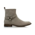 thumbnail image 2 of Polar Fox Rhett MPX806078 Memory Foam Chelsea Boots with Strap and Buckle, in Biege Suede, Men's Size 10, 2 of 8