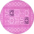 thumbnail image 1 of Ahgly Company Indoor Round Persian Pink Traditional Area Rugs, 4' Round, 1 of 4