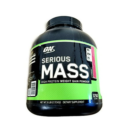 OPTIMUM NUTRITION Serious Mass Strawberry 6LB Weightgainer