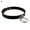 Black, variant on Lady Punk Choker Double Rings Pendant Faux Leather Short Collar Necklace-Coffee