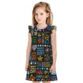 thumbnail image 1 of Fotbe Happy Father Day Vestido de Dormir para Niñas de 3 a 10 Años, Mangas Cortas, Estilo Princesa, Pijama Camisón con Mangas Voladas-XX-Large, 1 of 6
