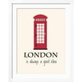 thumbnail image 2 of Art.com London Is Always A Good Idea With Quote Art Print by Jan Weiss, White Frame Wall Art, 32" x 40", 2 of 5