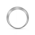 thumbnail image 2 of 10kt White Gold Mens Round Diamond Double Row Wedding Band Ring 1/5 Cttw, 2 of 2