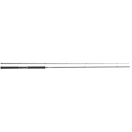 B&M Buck s Graphite Jig Fishing Pole 12ft 2 Pieces Black