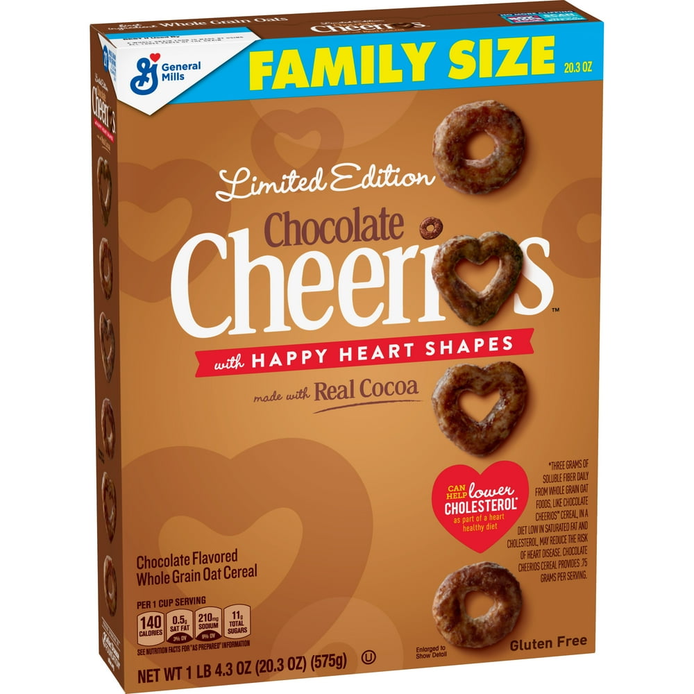 Chocolate Cheerios Cereal, Cereal with Oats, Gluten Free, 20.3 oz