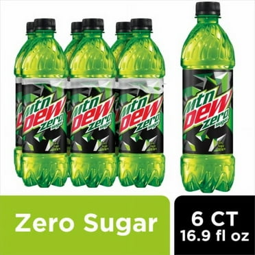Mountain Dew Zero Sugar Soda Bottles