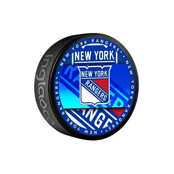 Rangers Officially Licensed Medallion Design Hockey Puck