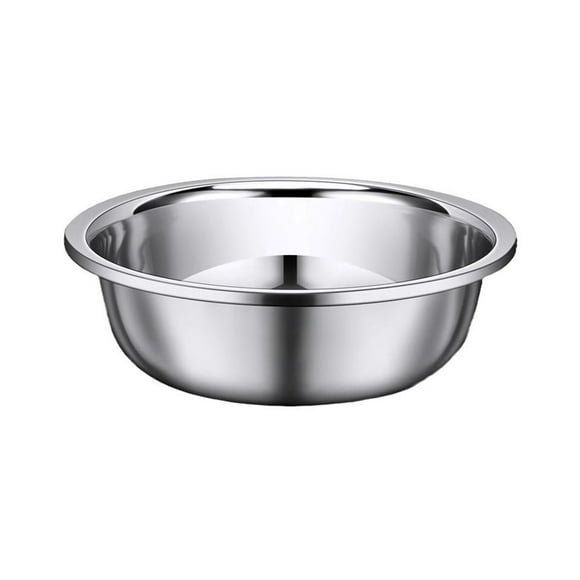 Birdeem Stainless Steel Mixing Bowl,Large Dough Bowl for Kneading,Thickened Flat Bottom Food Prep Bowl for Kitchen,Dishwasher Safe
