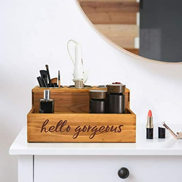 Unistyle Hello Gorgeous Hair Tool Organizer for Bathroom,Blow Dryer Holder  Styling Supplies Organizer Bathroom Organizer Countertop Vanity Organizer