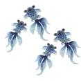thumbnail image 4 of 4pcs Embroidered Patches Goldfish Design Clothes Patches DIY Clothes Decor, 4 of 7