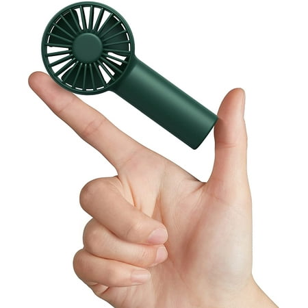 JISULIFE Mini Fan Battery Operated Handheld Fan with 2000 mAh Battery, Rechargeable Quiet Pocket Fan for Home,Outdoor-Green