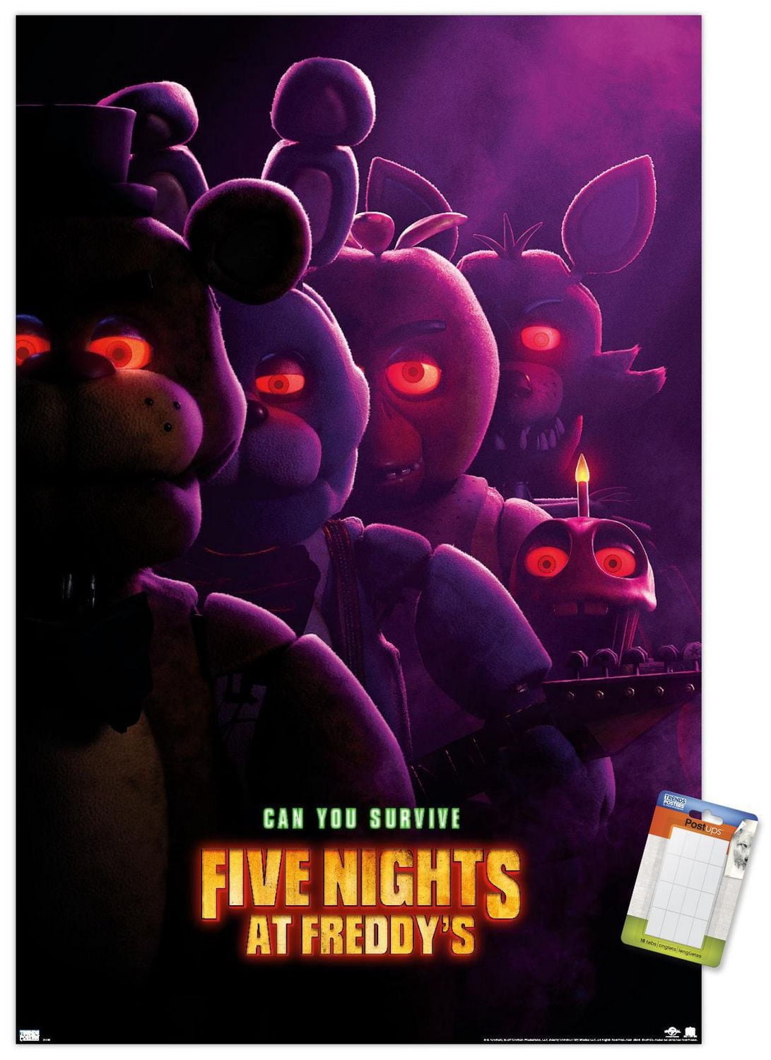 Five Nights at Freddy's Movie - Teaser One Sheet Wall Poster, 22.375" x 34"