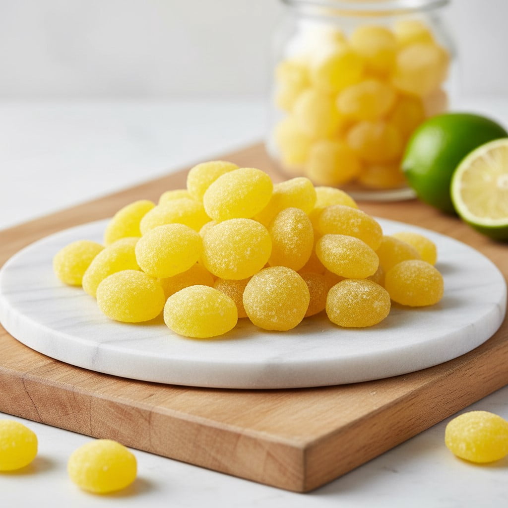 SweetGourmet Natural Sanded Lemon Drops, Old-Fashioned Hard Candy, Tart Lemon Flavor, Sugar-Coated, 3 Pounds
