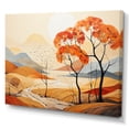 thumbnail image 2 of Designart "Serene Autumn Landscape Scene" Abstract Landscape Canvas Art Print, 2 of 7