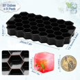 thumbnail image 4 of 3 paquetes de bandejas para cubitos de hielo, moldes para cubitos de hielo 111 bandejas para cubitos de hielo de silicona flexible con tapa extraíble resistente a salpicaduras, api, 4 of 5