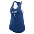 thumbnail image 2 of Women's WEAR by Erin Andrews Royal Los Angeles Dodgers Colorblock Racerback Tank Top, 2 of 5