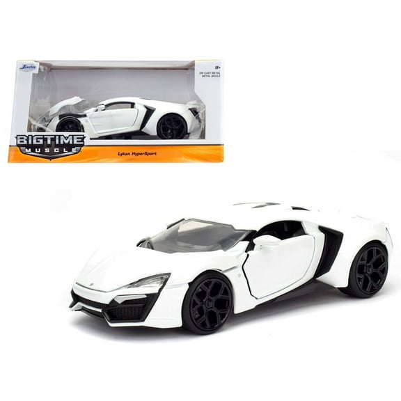 Lykan Hypersport White 1/24 Diecast Model Car by Jada