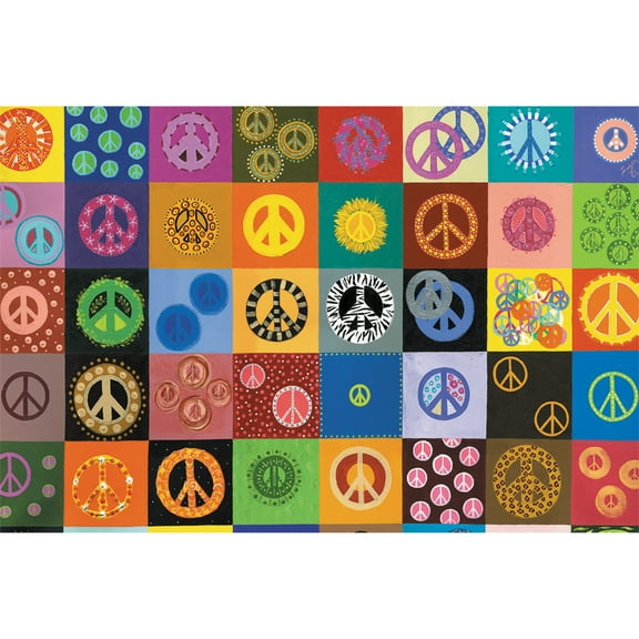 Tree-Free Greetings All Occasion Greeting Card 12 Pack, 4x6, Peace Is Everywhere (FS66592)