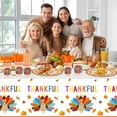 thumbnail image 4 of HOWAF 117pcs Turkey Thanksgiving Party Tableware Set, Turkey Day Disposable Dinnerware for Thanksgiving Dinner Supplies, Thankful Themed Paper Napkins Plates Cups Knife Fork Turkeys Tablecloth, 4 of 7