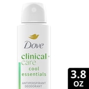 Dove Clinical + Care Antiperspirant Deodorant Dry Spray For Women Cool Essentials ,3.8 oz