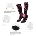 thumbnail image 4 of Womens Breast Cancer Ribbon Dragonfly Knee High Socks Comfy Thermal Boot Long Socks, 4 of 7