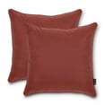 thumbnail image 2 of Classic Accessories Montlake FadeSafe Indoor/Outdoor Accent Pillows, 20 x 20 x 8 Inch, 2 Pack, Heather Henna, 2 of 7