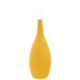thumbnail image 1 of Vase Rond en Céramique Peigné avec Petite Ouverture et Fond Évasé, Jaune, 1 of 1