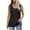 Black, variant on Womens Camisole Top Summer Sleeveless Tank Top Crew Neck Thick Strap Side Slit Vest Eyelet Embroidery Tee Shirts Casual Loose Tops