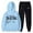 Light Blue, variant on Womens Two Piece Outfits Sets Hoodie Sweatshirt And Long Sweatpants Jogger Workout Set Fall Tracksuit Sweatsuits Women Petite Suits Wide Leg Jumpsuits for Women