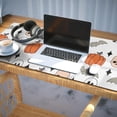 thumbnail image 3 of Long Mouse Pads for Desk,White Halloween Ghosts Skulls and Bats Desk Mats on Top Of Desks, Desk Mouse Pad Extra Large with 3mm Non-Slip Base and Stitched Edge for Gaming,Office,Work,Home 35.4x15.7in, 3 of 5