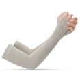 thumbnail image 2 of 4 pares de mangas de brazo con protección UV, transpirables y refrescantes para conducir al aire libre (estilo de punto, negro, blanco, gris y morado)., 2 of 5