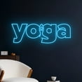 thumbnail image 2 of Handmadetneonsign Yoga Neon Sign, Yoga Led Sign, Meditation Led Light, Fitness Coach Neon Light, 2 of 5