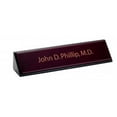 thumbnail image 1 of Dacasso a8046 Leather Name Plate - Rosewood, 1 of 1