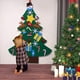 thumbnail image 5 of Los niños sintieron el árbol de navidad fijado para colgar en la pared adornos extraíbles 26 piezas regalos de navidad amigables para los niños MFZFUKR LL-1394, 5 of 6