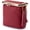 Wine red, variant on Litchi Leather Purse for Women, Portable Wallet Mini Lipstick Holder Fashion Solid Color Lock Key Storage Square Pouch (Black)