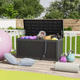 thumbnail image 5 of Devoko 100 Gallon Outdoor Storage Deck Box with Seat Cushion, Black, 5 of 7