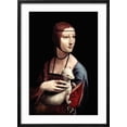 thumbnail image 2 of Art.com Portrait of a Lady with an Ermine Art Print by Leonardo da Vinci, Black Frame Wall Art, 21" x 29", 2 of 5